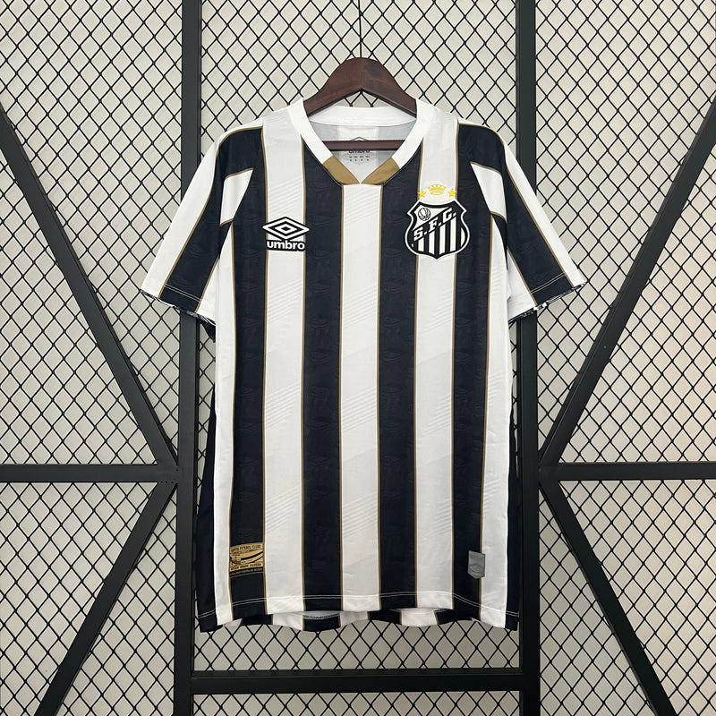 CAMISA DO SANTOS 24/25 PRETO E BRANCO