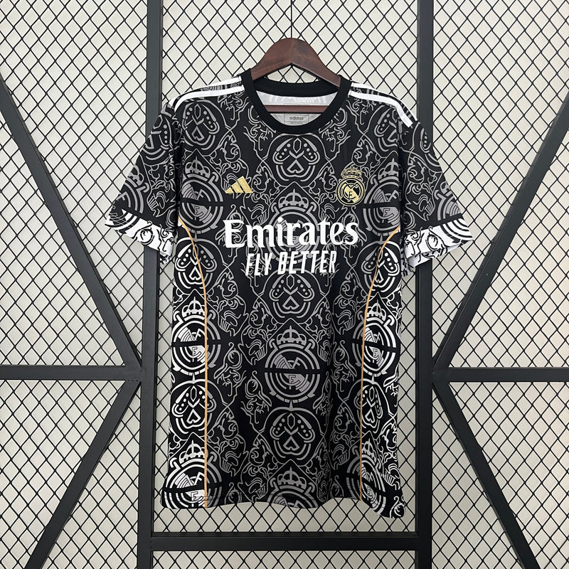 CAMISA DO REAL MADRID 23/24 PRETO EDIÇÃO ESPECIAL