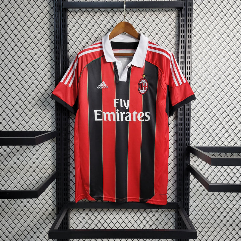CAMISA RETRÔ DO MILAN 12/13 VERMELHO E PRETO