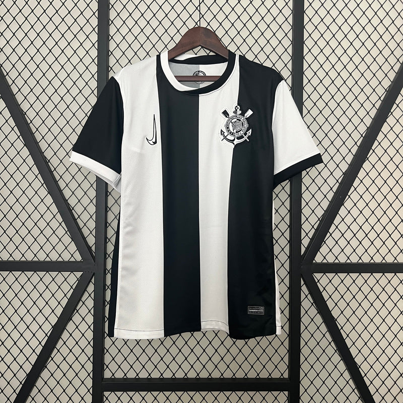 CAMISA DO CORINTHIANS 24/25 BRANCO E PRETO